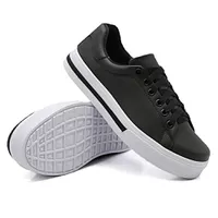 Tênis Casual Pietra Listra Preto DKShoes - Kátia Cintra