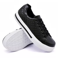 Tênis Casual Pietra Matelassê Preto DKShoes - Kátia Cintra