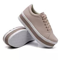 Tênis Casual Siena Sola Alta Rosê DKShoes - Kátia Cintra