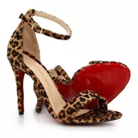 Sandália Gisele Animal Print Onça Vitória Lugo - Kátia Cintra