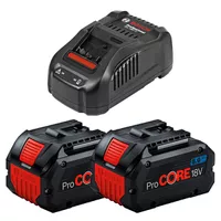Kit Carregador Rápido 127V e 2 Baterias Procore 18V - 8,0AH (GAL 1800 CV) - Bosch