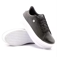 Tênis Casual Strass Sola Alta Preto DKShoes - Kátia Cintra