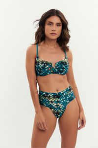 TOP LEBLON ESCAMAS E CALCINHA LEBLON ESCAMAS