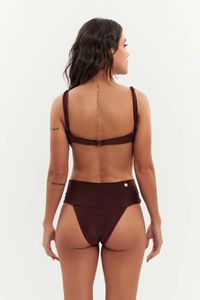 TOP JURERE CANELADO MOCHA E CALCINHA LEBLON CANELADO MOCHA