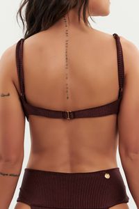 TOP JURERE CANELADO MOCHA E CALCINHA LEBLON CANELADO MOCHA