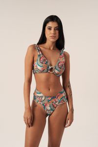 TOP SURF ARGOLA SISAL MANDALAS E CALCINHA DUPLA ALÇA MANDALAS