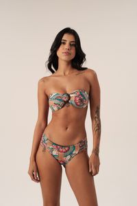 TOP TOMARA QUE CAIA FIVELA CÔCO MANDALAS E CALCINHA BORBOLETA MANDALAS