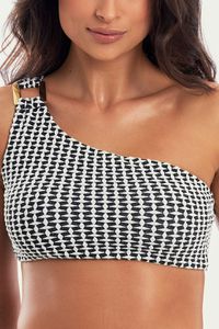TOP IPANEMA JACKARD PRETO/BRANCO
