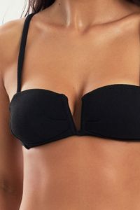 TOP CARIBE JACQUARD BLACK E CALCINHA CARAIVA JACQUARD BLACK