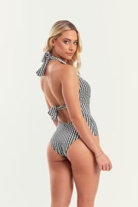 MAIÔ MALDIVAS JACQUARD PRETO E BRANCO