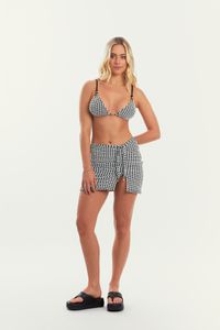 MINISSAIA ESTALEIRO JACQUARD PRETO E BRANCO