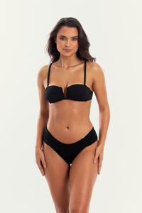 TOP CARIBE JACQUARD BLACK E CALCINHA CARAIVA JACQUARD BLACK