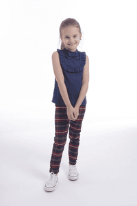 Legging San Francisco Plaid Red