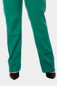 Calça Feminina Basic Bia Verde Bandeira Sem Elástico