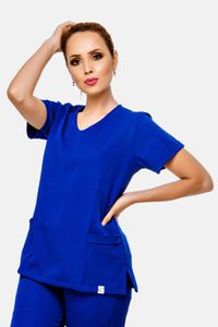 Blusa Feminina Basic Azul Caneta