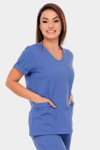 Blusa Feminina Basic Azul Claro