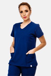 Blusa Feminina Basic Azul Marinho