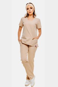 Scrub Feminino Basic Ana Bege