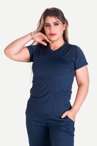 Blusa Feminina Confort Azul Marinho