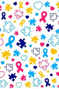 Blusa Estampada Autismo em Cores em Malha Confort