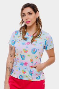 Blusa Estampada Conexão em Malha Confort