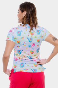Blusa Estampada Conexão em Malha Confort