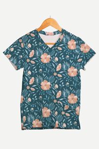 Blusa Estampada Canto de Verão em Malha Confort
