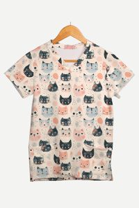 Blusa Estampada Gatos Ref. vet11