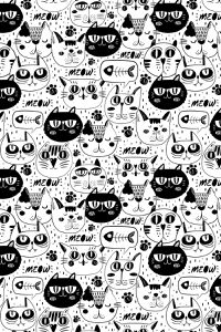 Blusa Estampada Gatos Urbanos em Malha Confort