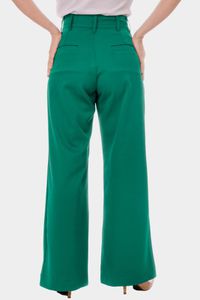 Calça Feminina De Alfaiataria Lilian Verde Bandeira