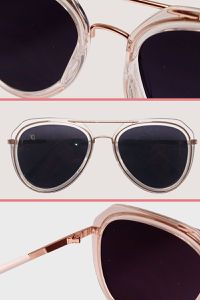Óculos de Sol Feminino Aviador Degrade Rose - OC-4001