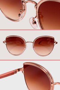 Óculos de Sol Feminino Glamour Rosa - OC-4004
