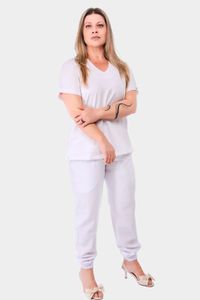 Scrub Feminino Basic Bia Branco