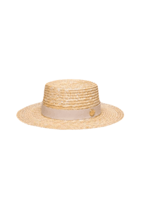 CHAPÉU PALHETA FAIXA NUDE