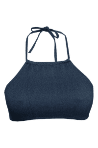 TOP CROPPED DENIM E CALCINHA COS LARGO DENIM