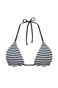 TOP CORTININHA DUPLA FACE LISTRADO PRETO BRANCO E CALCINHA FIXA DUPLA FACE LISTADO PRETO BRANCO