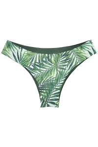 TOP CORTINÃO BABADOS CIRRÊ MUSGO E CALCINHA RETA DUPLA FACE CIRRÊ MUSGO/ BAMBU