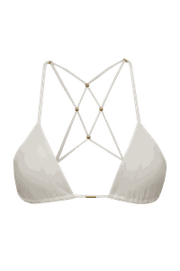 TOP CORTININHA MACRAMÊ TEXTURA OFF WHITE