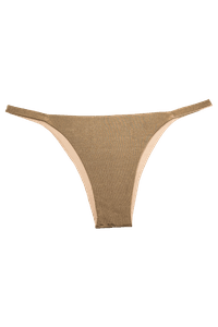 TOP CORTININHA PLISSADO CIRRÊ DOURADO E CALCINHA FIXA CIRRÊ DOURADO