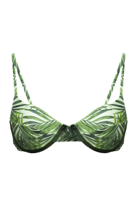 TOP MEIA TAÇA ARO BAMBU E CALCINHA BORBOLETA DUPLA FACE BAMBU/ CIRRÊ MUSGO