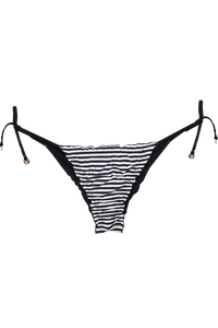 TOP FAIXA CIGANINHA DUPLA FACE LISTRADO PRETO BRANCO E CALCINHA LACINHO RIPPLE DUPLA FACE LISTRADO PRETO BRANCO