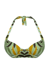 top meia taça bojo suporte folhas marrom