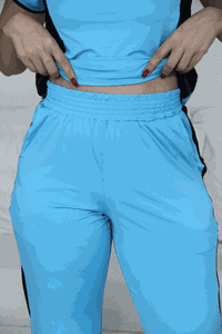 Scrub Confort Bicolor Azul Claro e Preto