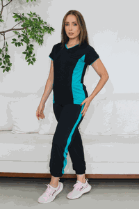 Scrub Confort Bicolor Preto e Verde