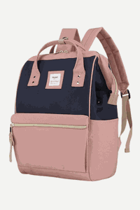 Mochila EcoChic Azul e Salmão