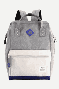 Mochila EcoChic Cinza e Bege