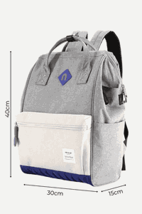 Mochila EcoChic Cinza e Bege