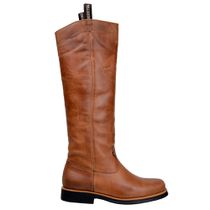 Bota Cano Alto Gaúcha Masculina Beretta Em Couro Bovino Castor 