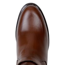 Bota Montaria Feminina Over The Knee Com Zíper Lateral Em Couro