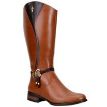 Bota Montaria Feminina Cano Alto Original Capelli Boots Em Couro